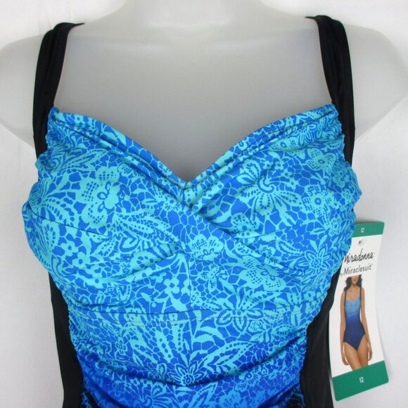 MIRADONNA by Miraclesuit Womens Swim Suit One Piece Size 10 Slimming NWT - Picture 2 of 8